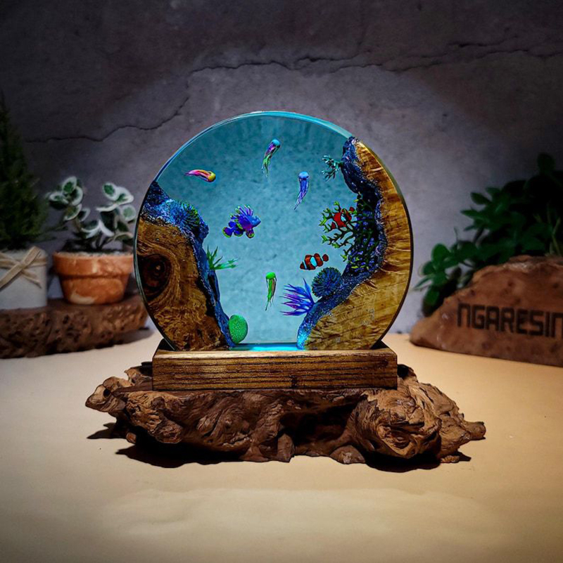 Aquarium & Marine Museum Universiti Malaysia Sabah Kota Kinabalu Sabah Reviews - 해양 수족관 생물 레진 테이블 램프