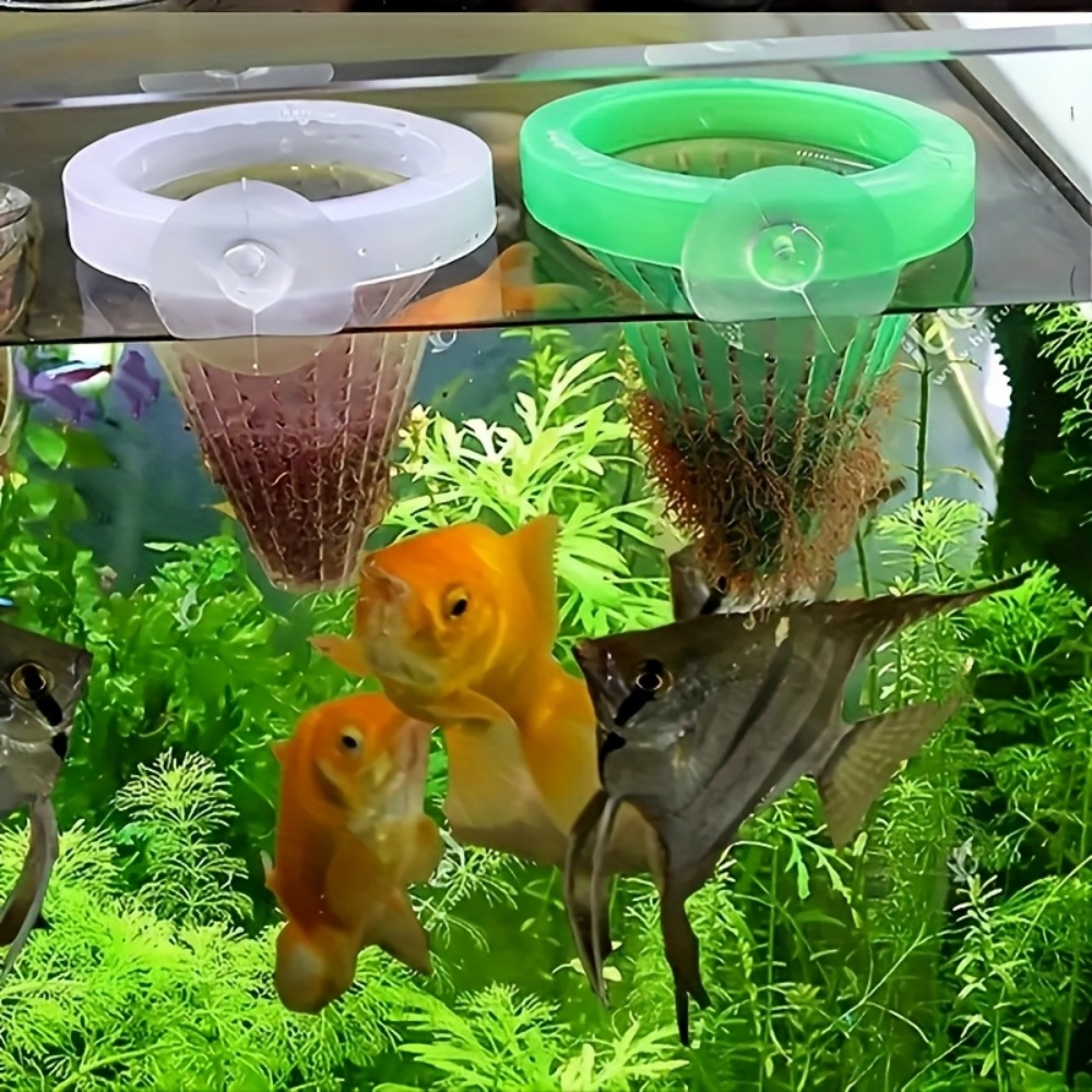 Marine Aquarium Live - 2개의 수족관 바구니형 먹이통, 생선 먹이용