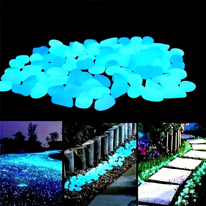 Marine Aquarium Hobby - 빛나는 조약돌 야간 조명 돌 수족관
