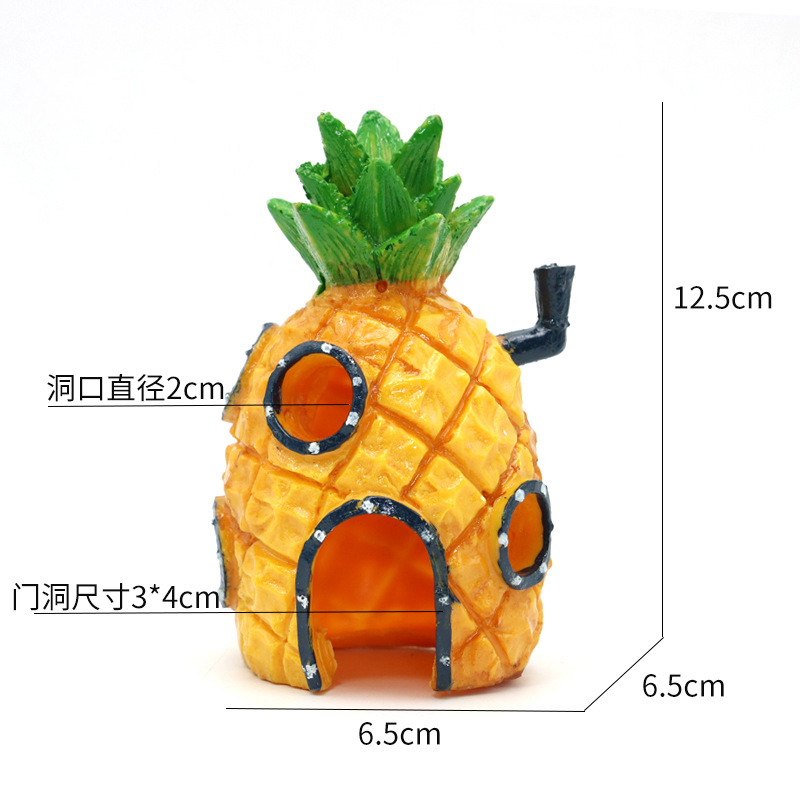 수조 수족관 장식 만화 물고기 탱크 하우스 파인애플 하 - Marine Aquarium Hobby 리뷰 및 가격
