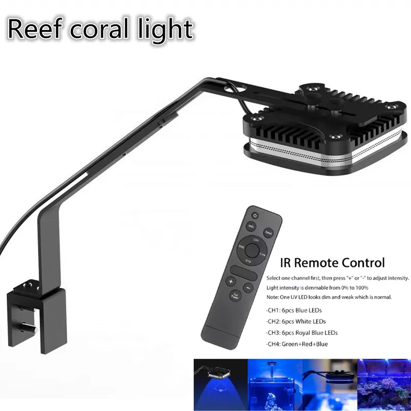 30W LED 해수어 수조 조명, 풀 스펙트럼 디밍 가 - Marine Aquarium Hours 리뷰 및 가격
