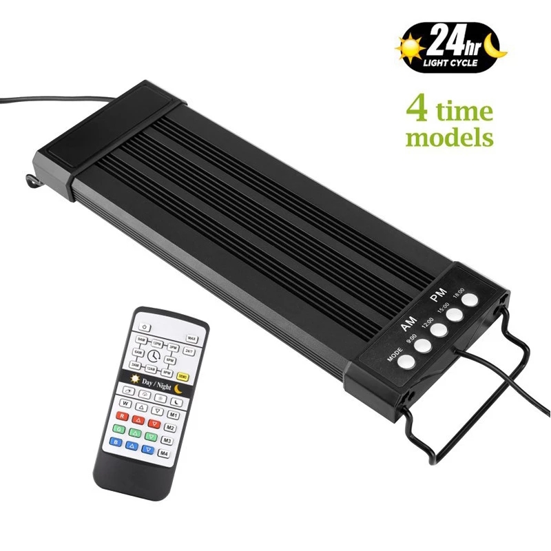 수족관 LED 조명 24/7 시간 풀 스펙트럼 조광기  - Marine Aquarium Hours 리뷰 및 가격