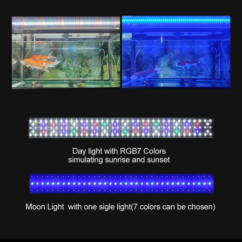 시로카 고품질 IP68 방수 90CM 48W 5050+ - Marine Aquarium Hours 리뷰 및 가격