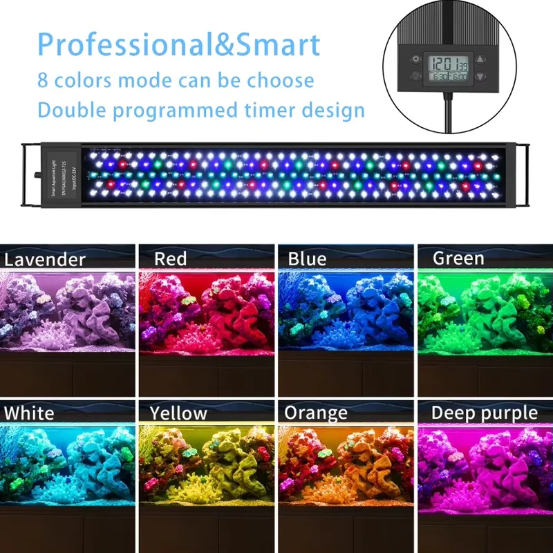 30cm 12인치 수족관 LED WRGB 해양 조명 ( - Marine Aquarium Hours 리뷰 및 가격
