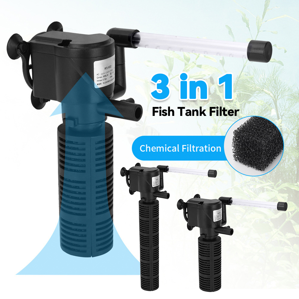 3 in 1 수족관 내부 필터 무소음 수족관 물 정화기 - Marine Aquarium Water 리뷰 및 가격