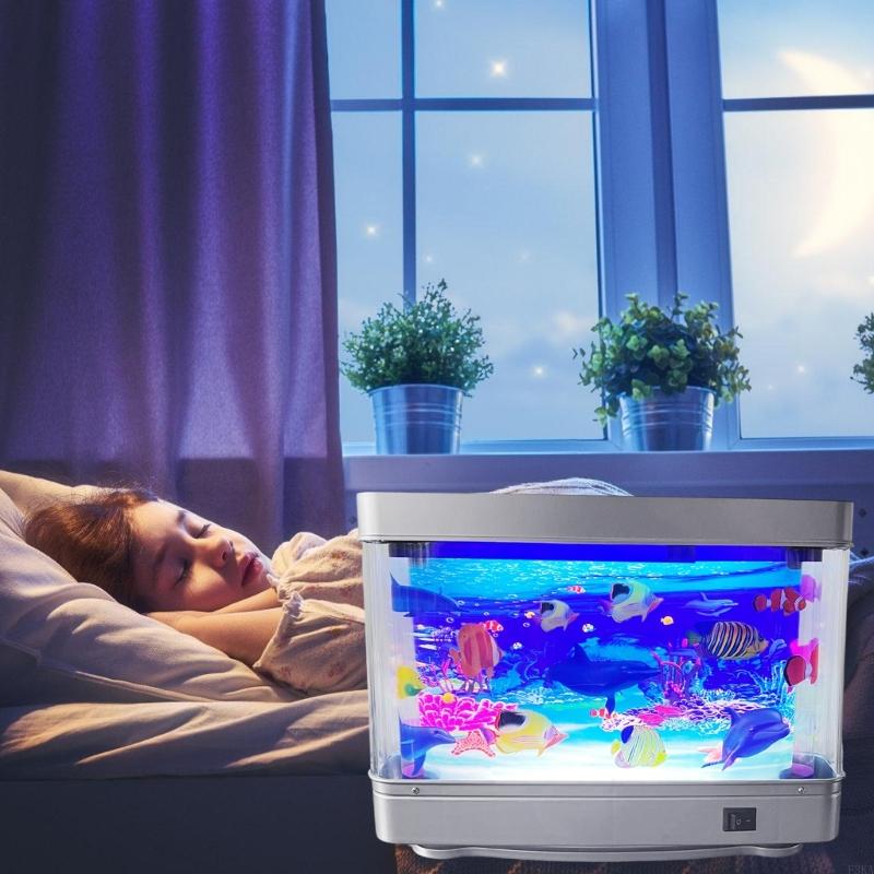 가정 주변 창조를 위한 안전한 LED 어항 모양 밤 빛 - Marine Aquarium Live 리뷰 및 가격